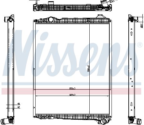NISSENS 606323 Radiator, engine cooling