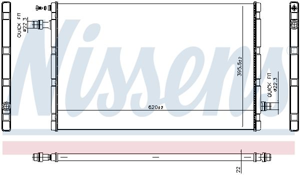 NISSENS 606327 Radiator, engine cooling