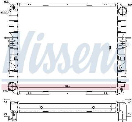NISSENS 606355 Radiator, engine cooling