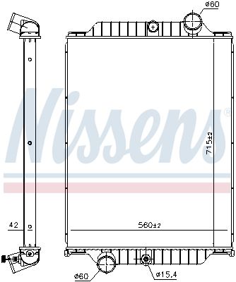NISSENS 6063660 Radiator, engine cooling