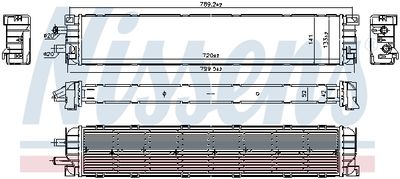Radiator, engine cooling NISSENS 606401