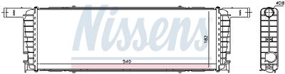 Radiator, engine cooling NISSENS 606434