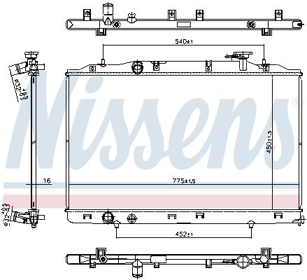 NISSENS 606823 Radiator, engine cooling