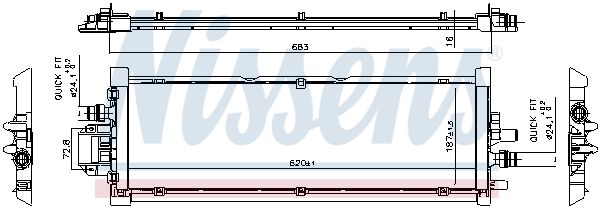 NISSENS 606906 Radiator, engine cooling
