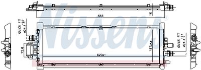 Radiator, engine cooling NISSENS 606906