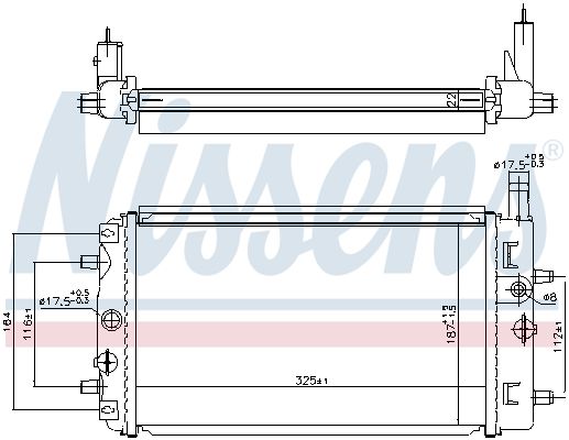NISSENS 606987 Radiator, engine cooling