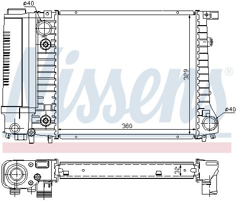 NISSENS 60731A Radiator, engine cooling