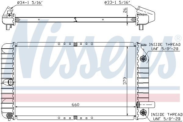 NISSENS 609191 Radiator, engine cooling