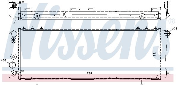 NISSENS 60986 Radiator, engine cooling