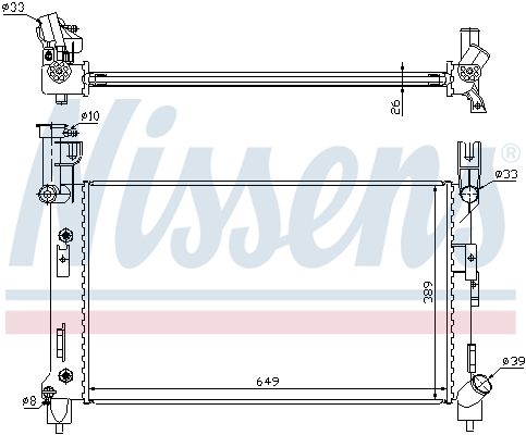 NISSENS 60995A Radiator, engine cooling