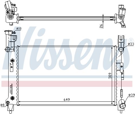 NISSENS 60996A Radiator, engine cooling