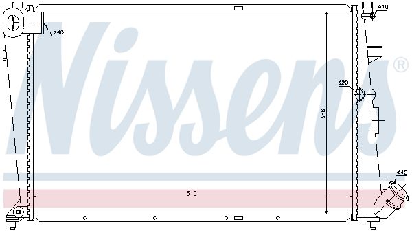 NISSENS 61304 Radiator, engine cooling