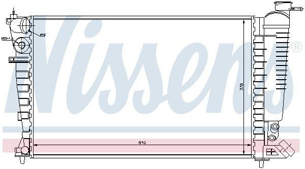 NISSENS 61368 Radiator, engine cooling