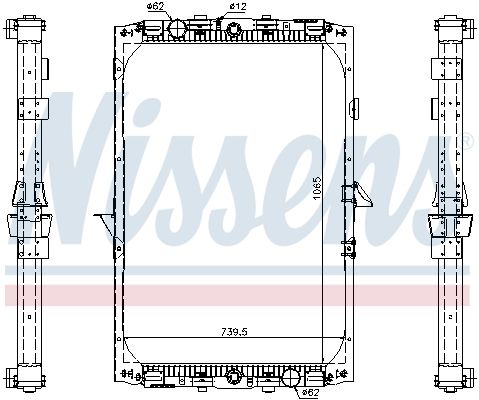 NISSENS 61417A Radiator, engine cooling