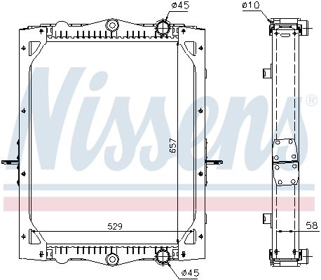 NISSENS 61443A Radiator, engine cooling