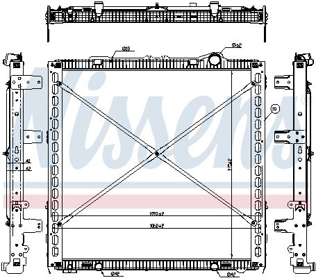 NISSENS 61449 Radiator, engine cooling