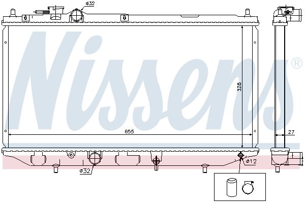 NISSENS 61734 Radiator, engine cooling