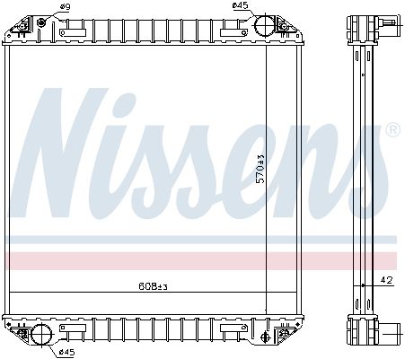 NISSENS 623440 Radiator, engine cooling