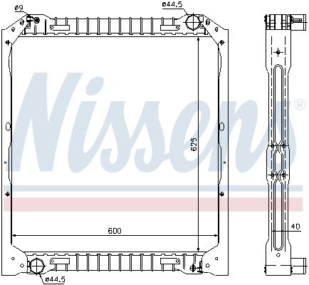 NISSENS 62349A Radiator, engine cooling
