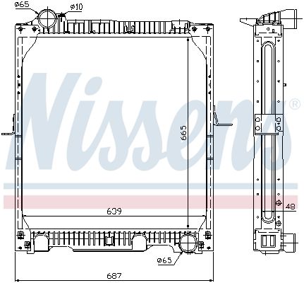 NISSENS 62523A Radiator, engine cooling
