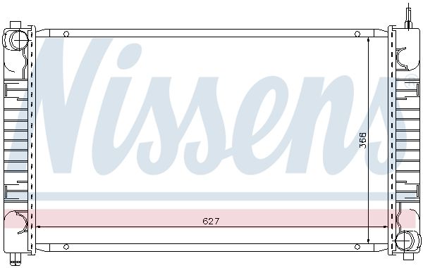 NISSENS 62634 Radiator, engine cooling