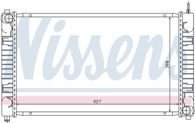 Radiator, engine cooling NISSENS 62634