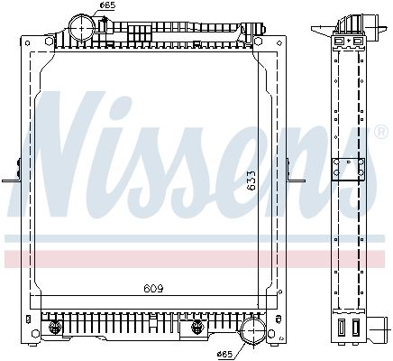 NISSENS 62647A Radiator, engine cooling