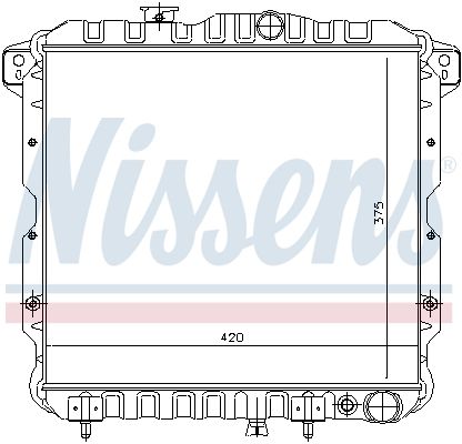 NISSENS 62814 Radiator, engine cooling