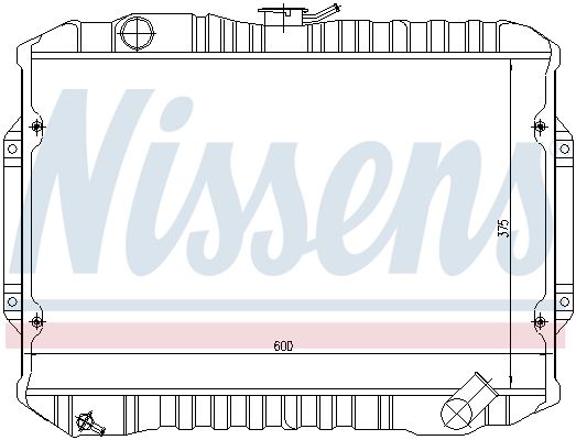 NISSENS 62815 Radiator, engine cooling
