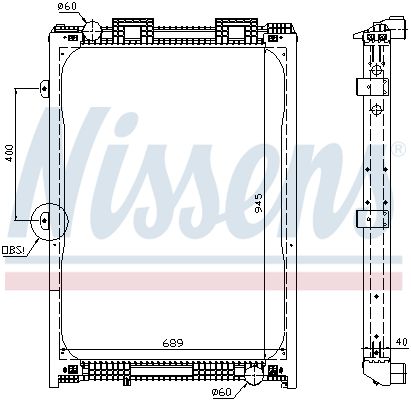 NISSENS 62870A Radiator, engine cooling