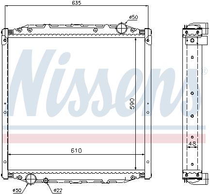 NISSENS 62880A Radiator, engine cooling