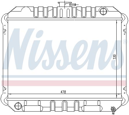NISSENS 62933 Radiator, engine cooling