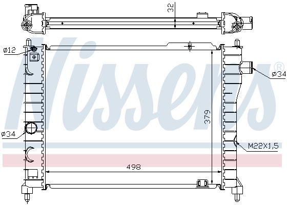 NISSENS 63062A Radiator, engine cooling