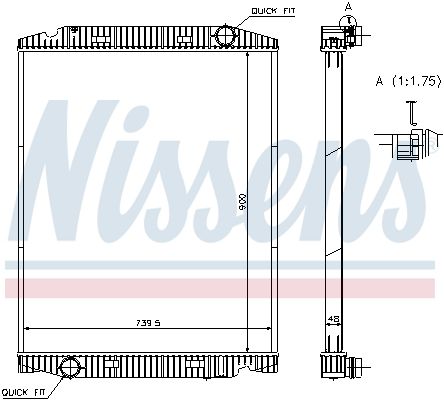 NISSENS 63331A Radiator, engine cooling