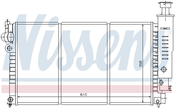 NISSENS 63526 Radiator, engine cooling