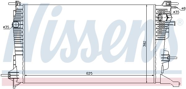 NISSENS 637608 Radiator, engine cooling