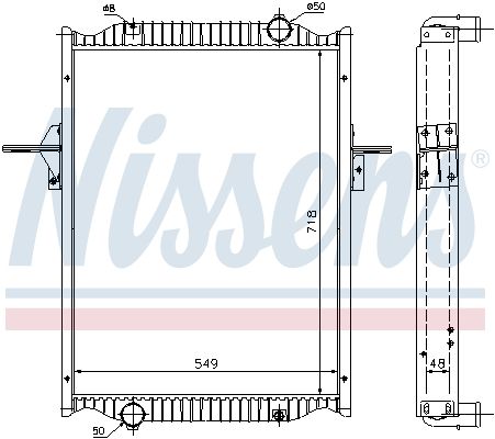 NISSENS 63782A Radiator, engine cooling