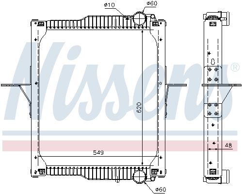 NISSENS 63783 Radiator, engine cooling