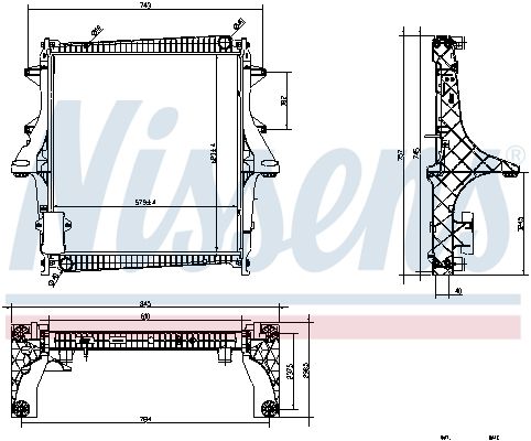 NISSENS 637875 Radiator, engine cooling