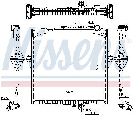 NISSENS 637877 Radiator, engine cooling