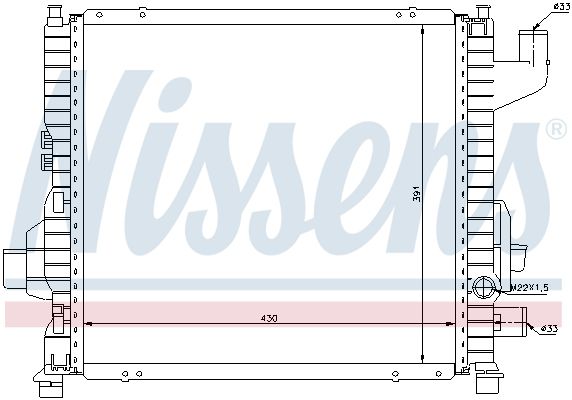 NISSENS 63837A Radiator, engine cooling