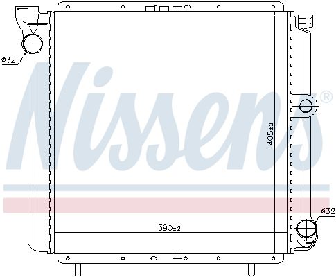 NISSENS 639711 Radiator, engine cooling
