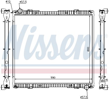 NISSENS 64067A Radiator, engine cooling