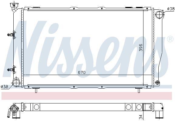 NISSENS 64113 Radiator, engine cooling