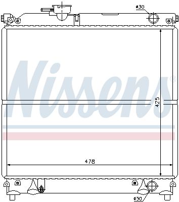 NISSENS 64181 Radiator, engine cooling
