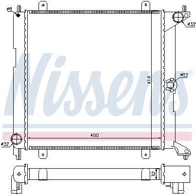 NISSENS 64207 Radiator, engine cooling