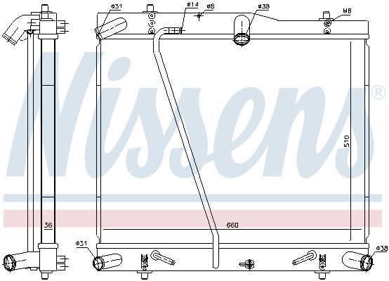 NISSENS 646912 Radiator, engine cooling