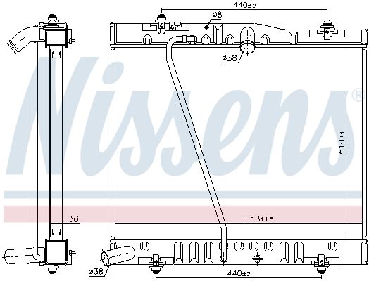 NISSENS 646916 Radiator, engine cooling