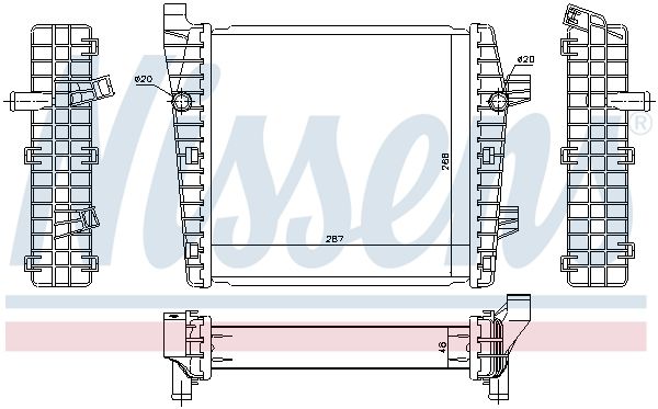 NISSENS 65320 Radiator, engine cooling