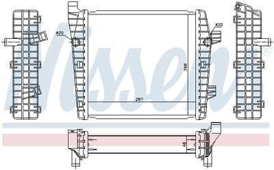 Radiator, engine cooling NISSENS 65320